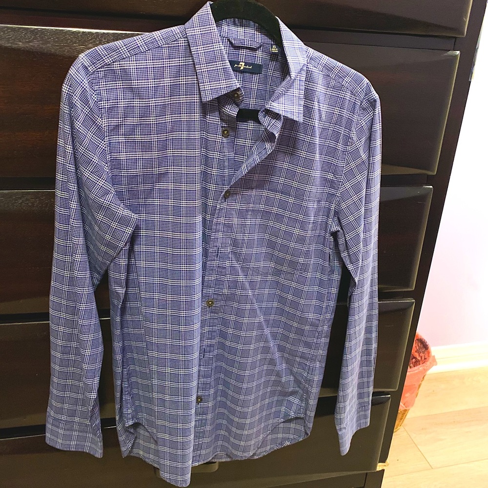 7 For All Mankind Men’s Dress Shirt (EXTRA SMALL)